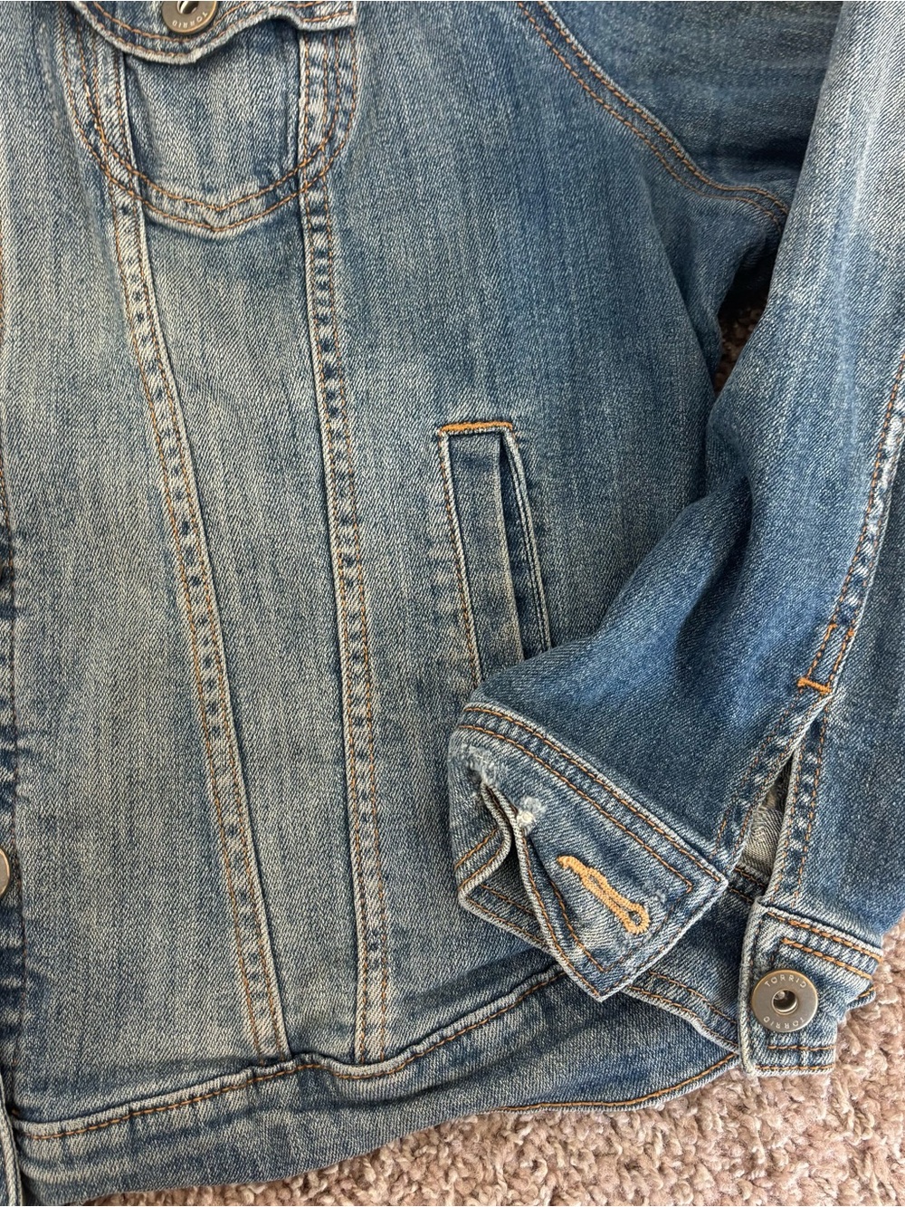 torrid distressed denim jacket - Picture 7 of 7